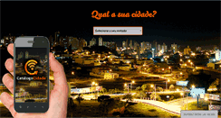 Desktop Screenshot of catalogocidade.com.br